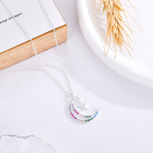Collar Luna Dream multicolor plata 925