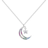 Collar Luna Dream multicolor plata 925