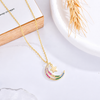 Collar Luna Dream multicolor baño en oro de 18kt