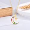 Collar Luna Dream multicolor baño en oro de 18kt