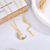 Collar Luna Dream multicolor baño en oro de 18kt