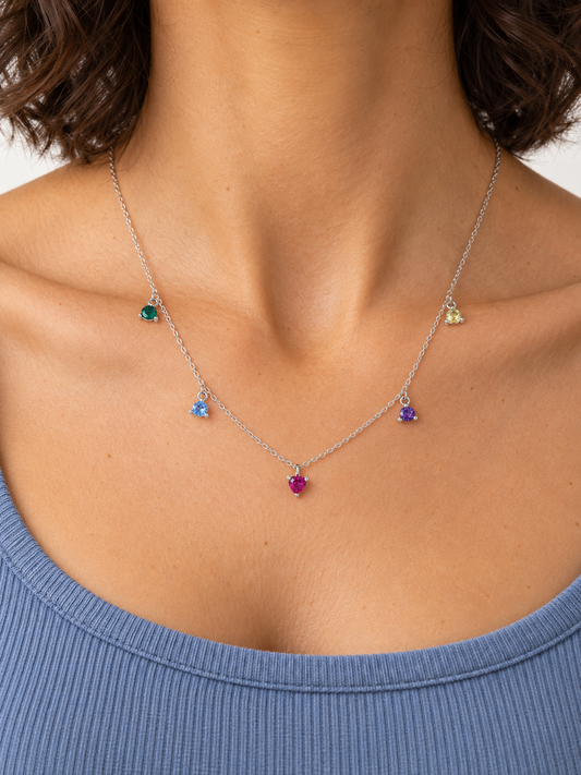 Collar Corazones Candy plata 925