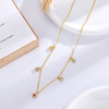 Collar Corazones Candy baño en oro de 18kt