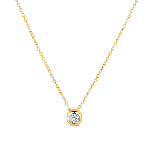 Collar Punto de Luz Glow baño en oro de 18kt