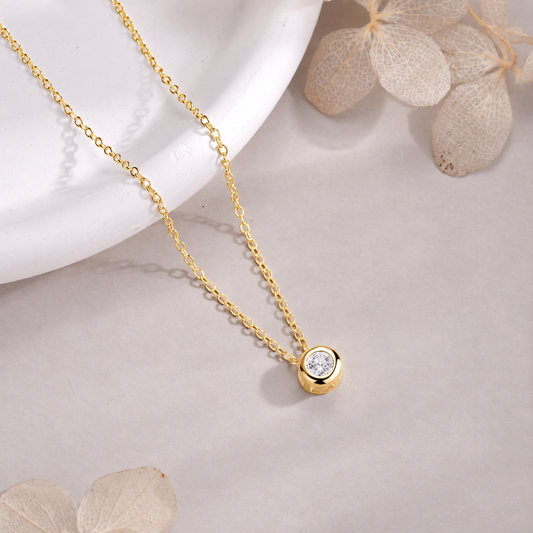 Collar Punto de Luz Glow baño en oro de 18kt