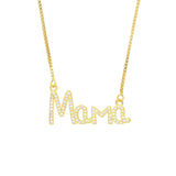 Collar Mama Spark baño en oro de 18kt