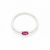 Anillo Luma Rosa Frambuesa plata 925