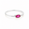 Anillo Luma Rosa Frambuesa plata 925
