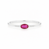 Anillo Luma Rosa Frambuesa plata 925