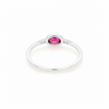 Anillo Luma Rosa Frambuesa plata 925