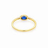 Anillo Luma Azul Profundo baño en oro de 18kt