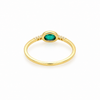 Anillo Luma Verde Bosque baño en oro de 18kt
