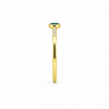Anillo Luma Verde Bosque baño en oro de 18kt