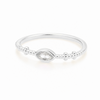 Anillo Nara Blanco Hielo plata 925