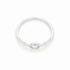 Anillo Nara Blanco Hielo plata 925