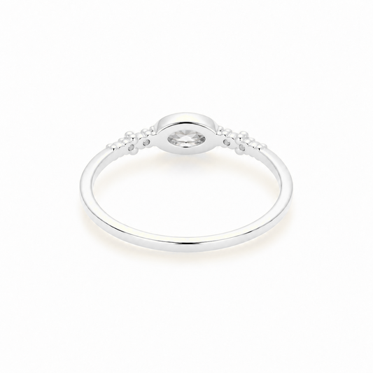Anillo Nara Blanco Hielo plata 925