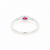 Anillo Nara Rosa Frambuesa plata 925