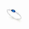 Anillo Nara Azul Profundo plata 925