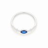 Anillo Nara Azul Profundo plata 925