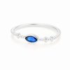 Anillo Nara Azul Profundo plata 925