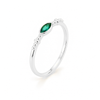 Anillo Nara Verde Bosque plata 925