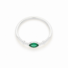 Anillo Nara Verde Bosque plata 925