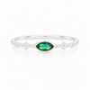 Anillo Nara Verde Bosque plata 925