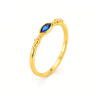 Anillo Nara Azul Profundo baño en oro de 18kt