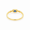 Anillo Nara Azul Profundo baño en oro de 18kt