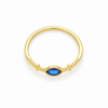 Anillo Nara Azul Profundo baño en oro de 18kt