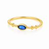 Anillo Nara Azul Profundo baño en oro de 18kt