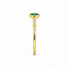 Anillo Nara Verde Bosque baño en oro de 18kt