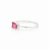 Anillo Vega Rosa Frambuesa plata 925