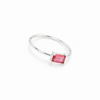 Anillo Vega Rosa Frambuesa plata 925