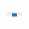 Anillo Vega Azul Profundo plata 925