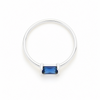 Anillo Vega Azul Profundo plata 925