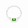 Anillo Vega Verde Bosque plata 925