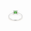 Anillo Vega Verde Bosque plata 925