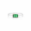 Anillo Vega Verde Bosque plata 925