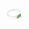 Anillo Vega Verde Bosque plata 925