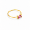Anillo Vega Rosa Frambuesa baño en oro de 18kt
