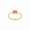 Anillo Vega Rosa Frambuesa baño en oro de 18kt