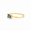 Anillo Vega Azul Profundo baño en oro de 18kt