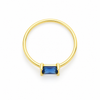 Anillo Vega Azul Profundo baño en oro de 18kt