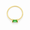 Anillo Vega Verde Bosque baño en oro de 18kt