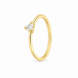 Anillo Heart Muse baño en oro de 18kt