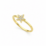 Anillo Estrella Nova con baño en oro de 18kt