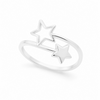 Anillo Estrellas Twin plata 925