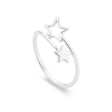 Anillo Estrellas Twin plata 925