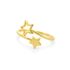 Anillo Estrellas Twin baño en oro de 18kt